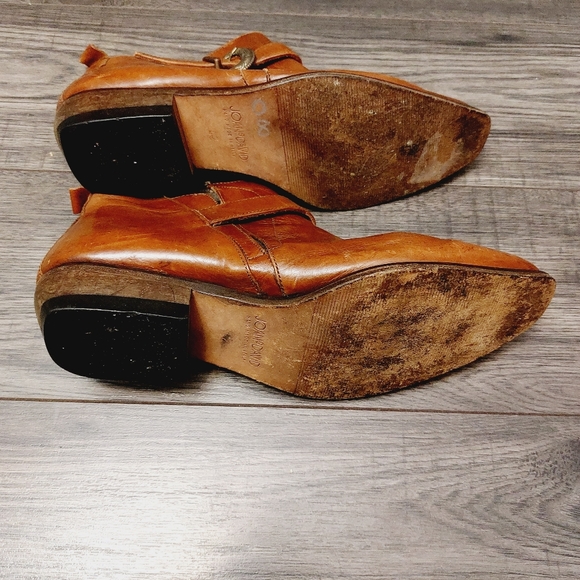 SZ 10/EU 41 Joan & David brown leather boots Shoe stamped Size 42. - Picture 6 of 8